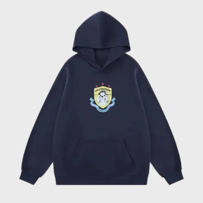Aelfric Eden Puppy Badge Print Hoodie