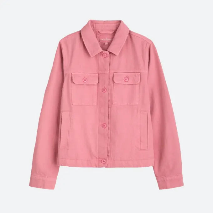 Rose Pink Denim Jacket