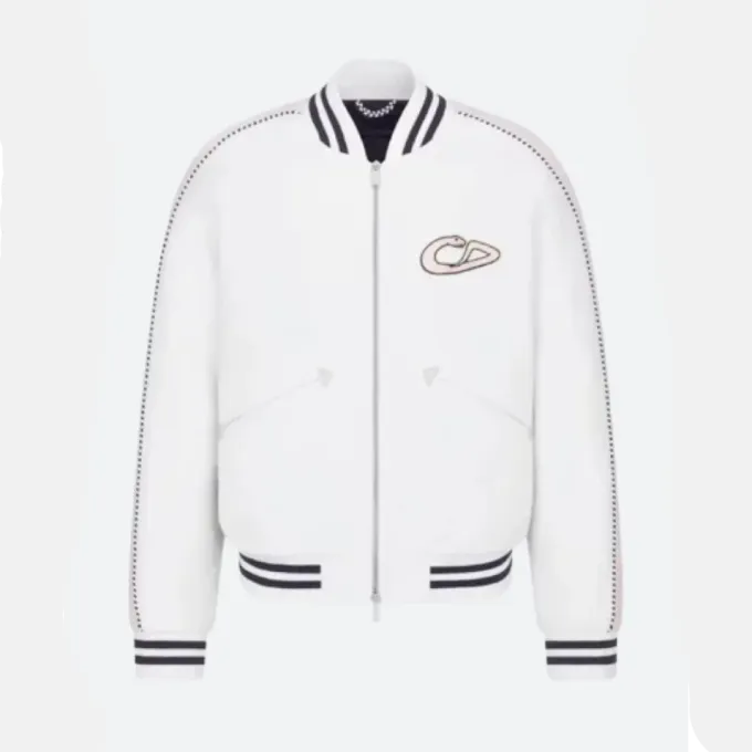 Kylian Mbappe Dior Varsity Jacket