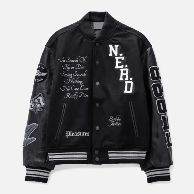 Pleasures Nerd Varsity Jacket