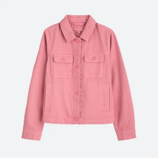Rose Pink Denim Jacket